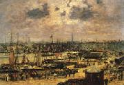 Eugene Buland The Port of Bordeaux oil painting on canvas
